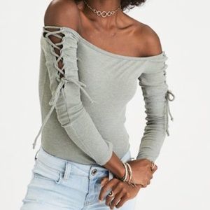 American Eagle Blue Body Suit